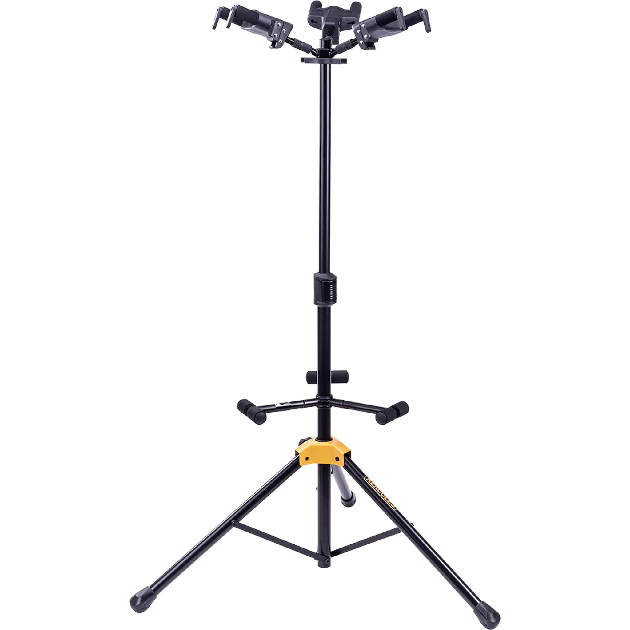 Hercules GS432BPLUS Auto Grab Triple Guitar Stand w/rest