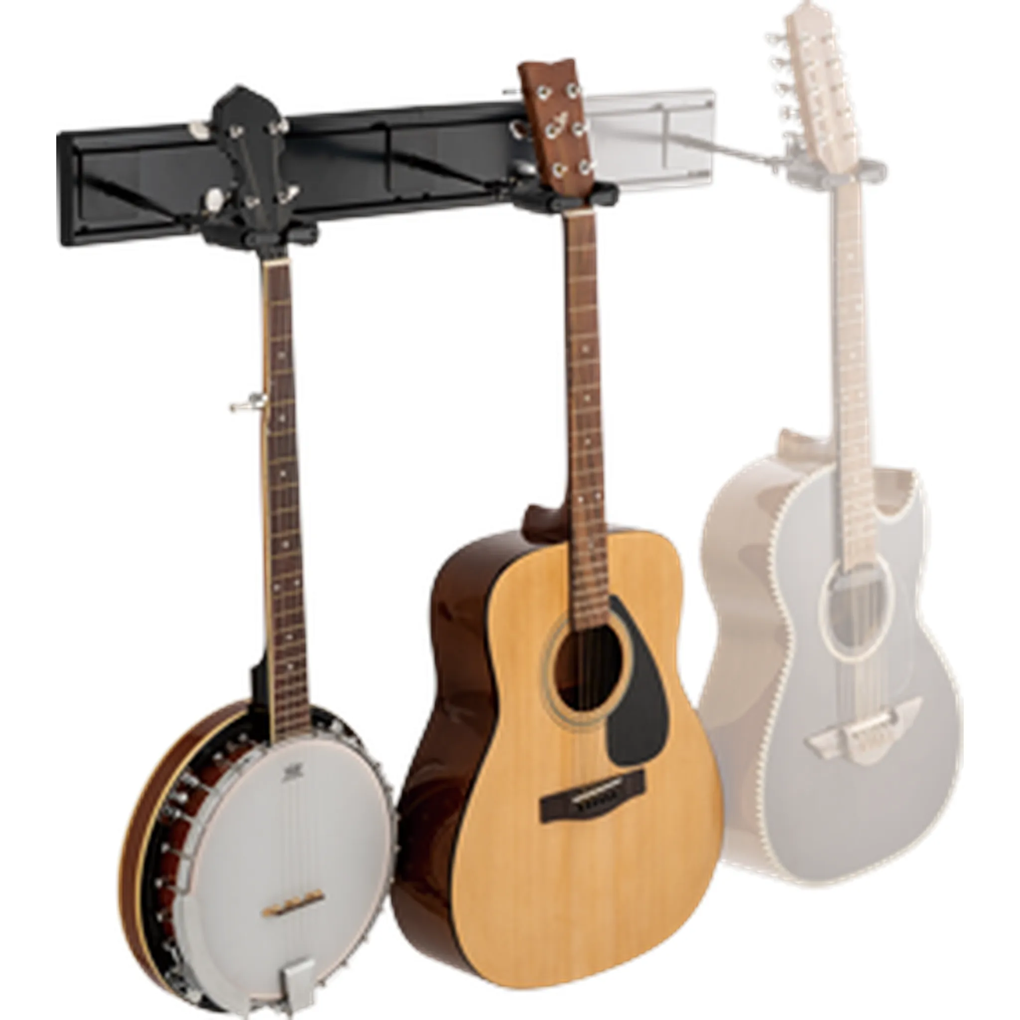 Hercules GSP402SB 2 Guitar Wall Hanger Rack Pack - Image 4