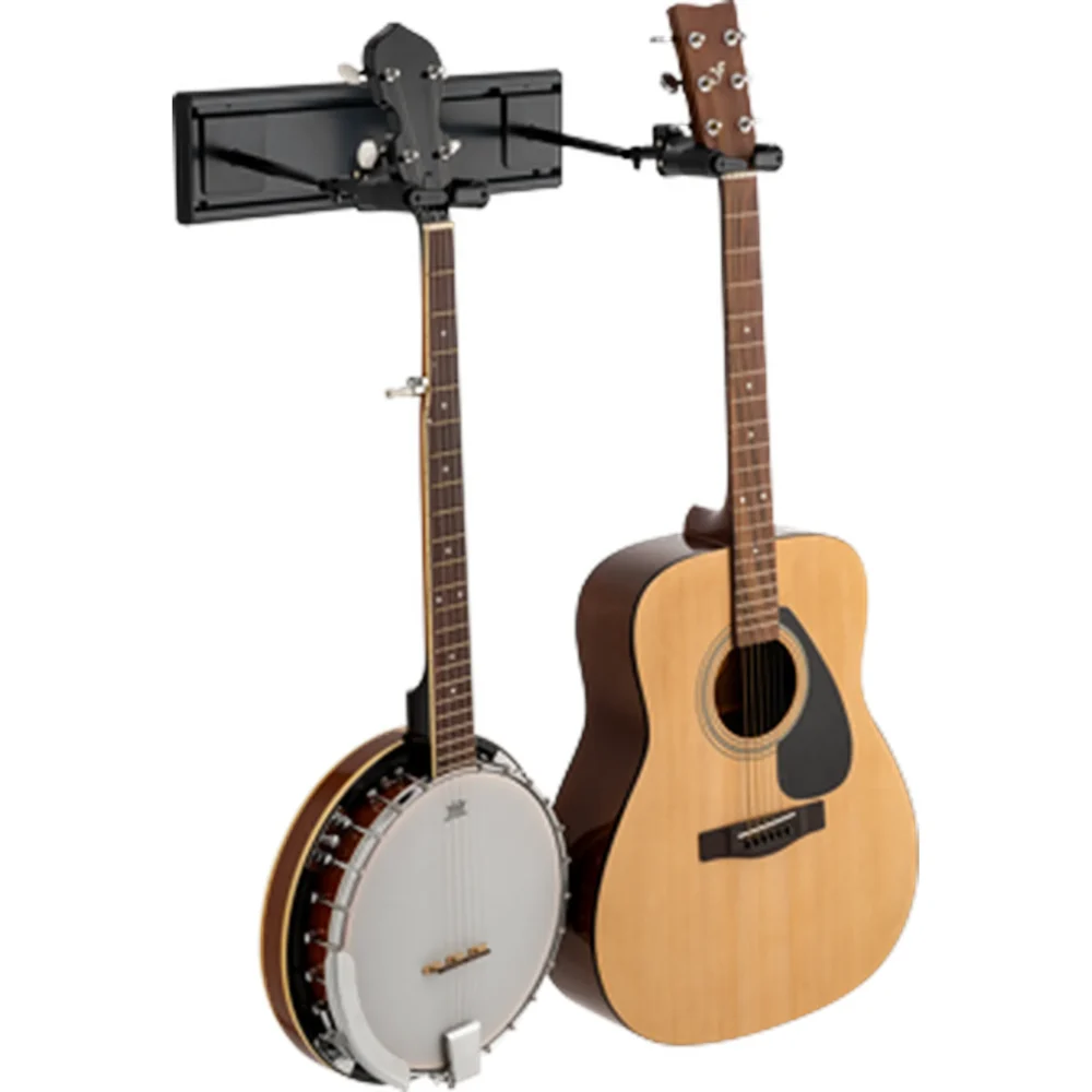 Hercules GSP402SB 2 Guitar Wall Hanger Rack Pack