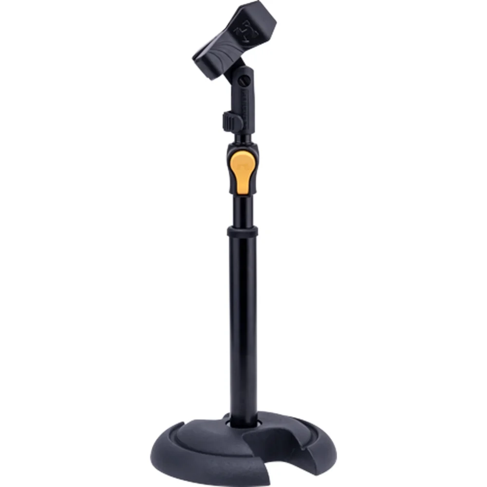 Hercules MS100BPLUS Short Straight H-Base Mic Stand w/ EZ Grip