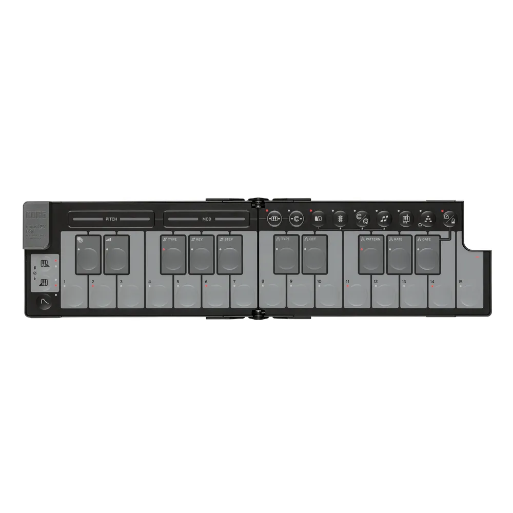 Korg nanoKEY Fold Foldable MIDI Keyboard | Black