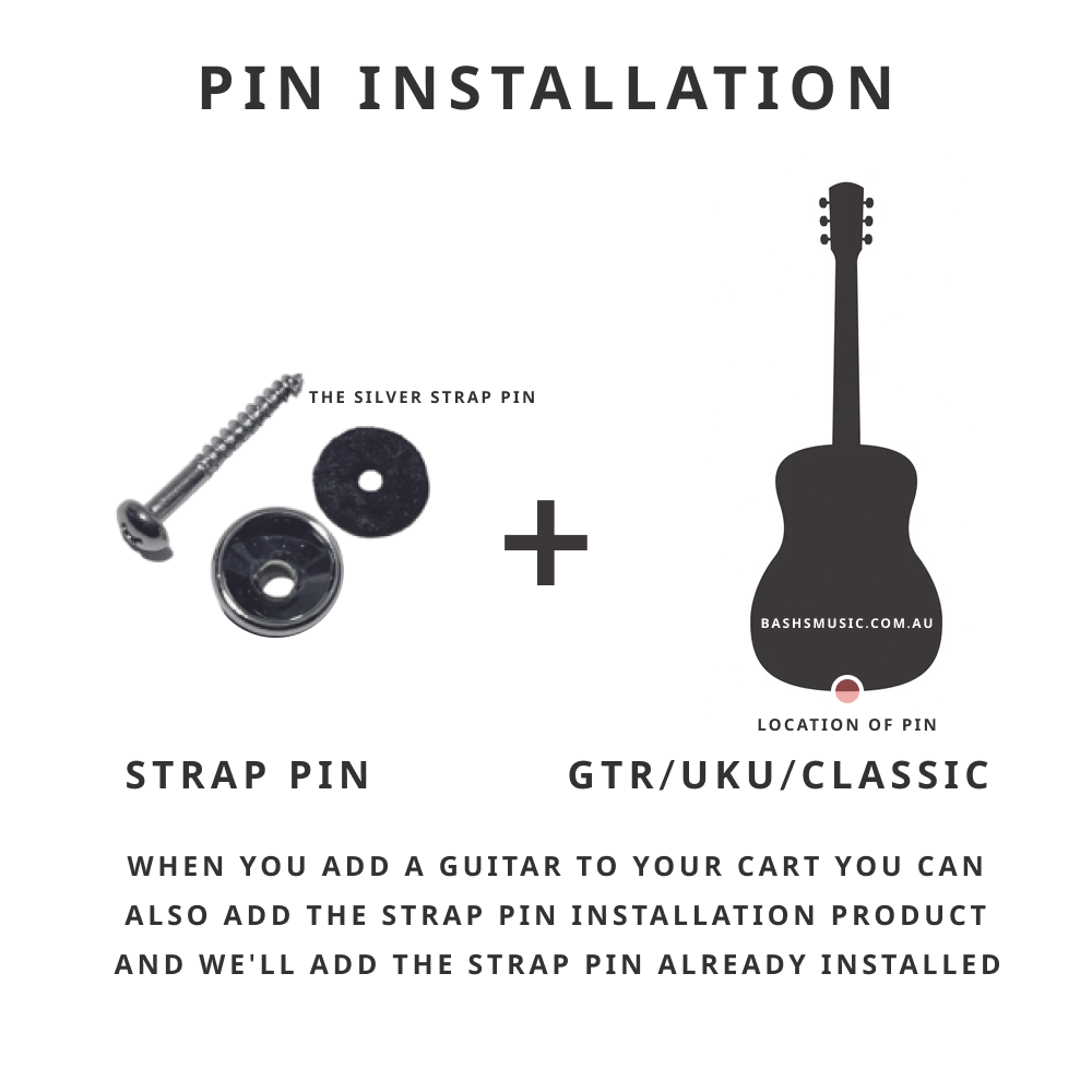 Silver Strap Pin Installation - Guitar Upgrade