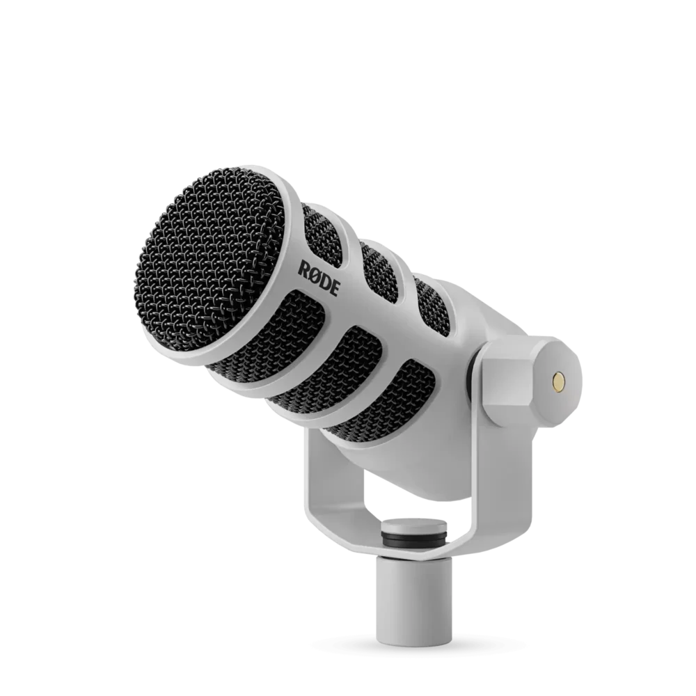 Rode PODMICUSBW White USB Dynamic Broadcast Microphone with XLR
