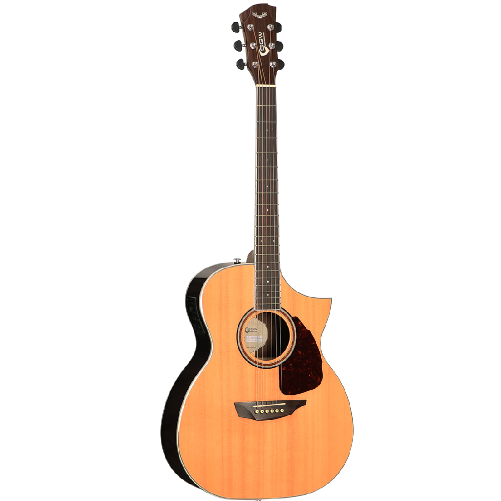 SGW Orchestra Electric Acoustic Guitar With Florentine Cutaway Natural