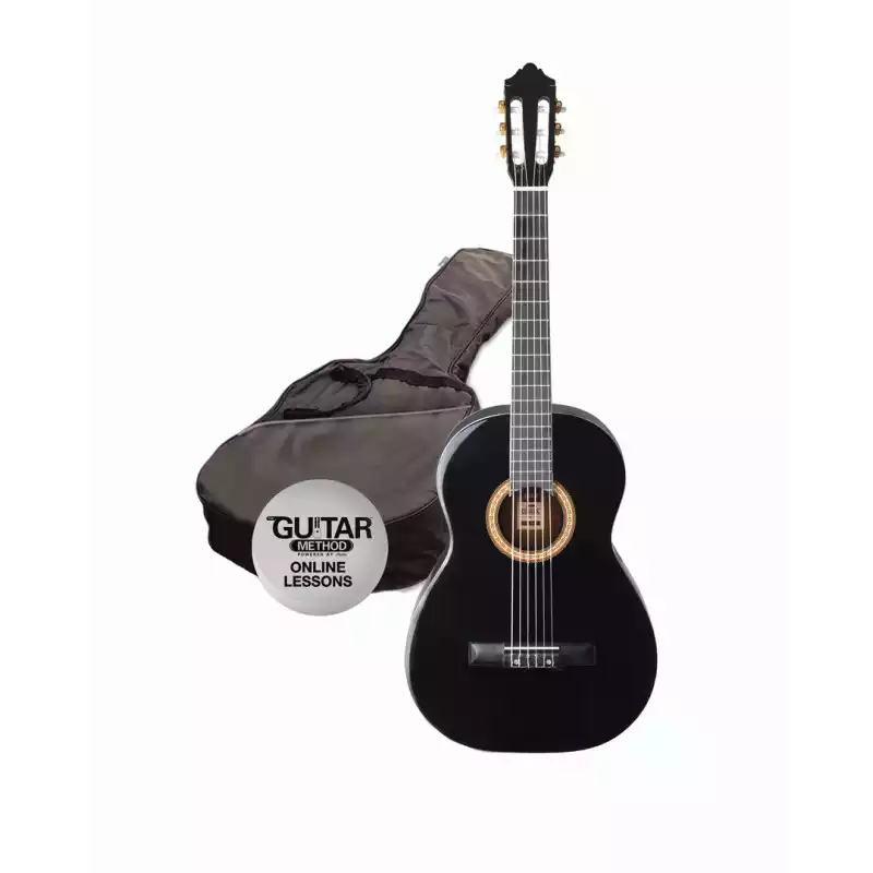 Ashton 1/2 Size Black Classical Guitar Starter Pack