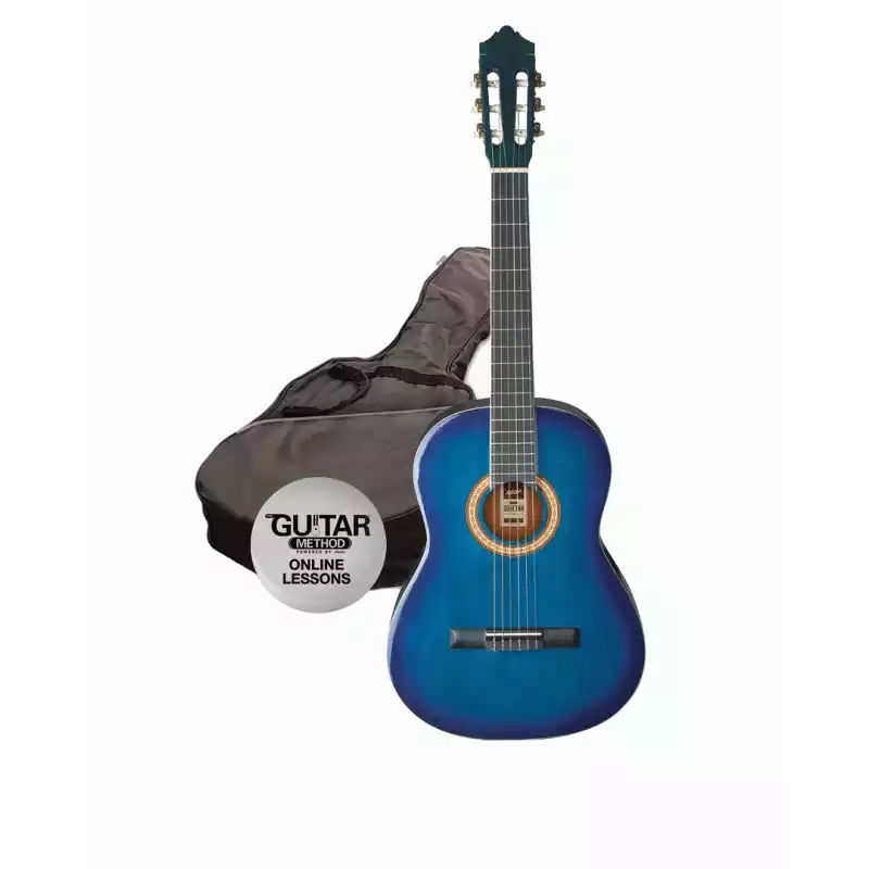 Ashton 1/2 Size Blue Classical Guitar Starter Pack