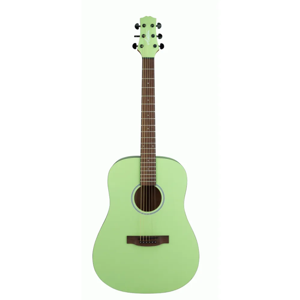 Ashton SPD30 Kiwi Green Acoustic Guitar With Gig Bag